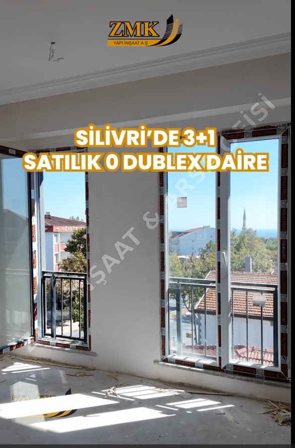 SİLİVRİ&#x27;DE DENİZ MANZARALI SIFIR 3+1 DUBLEX DAİRE